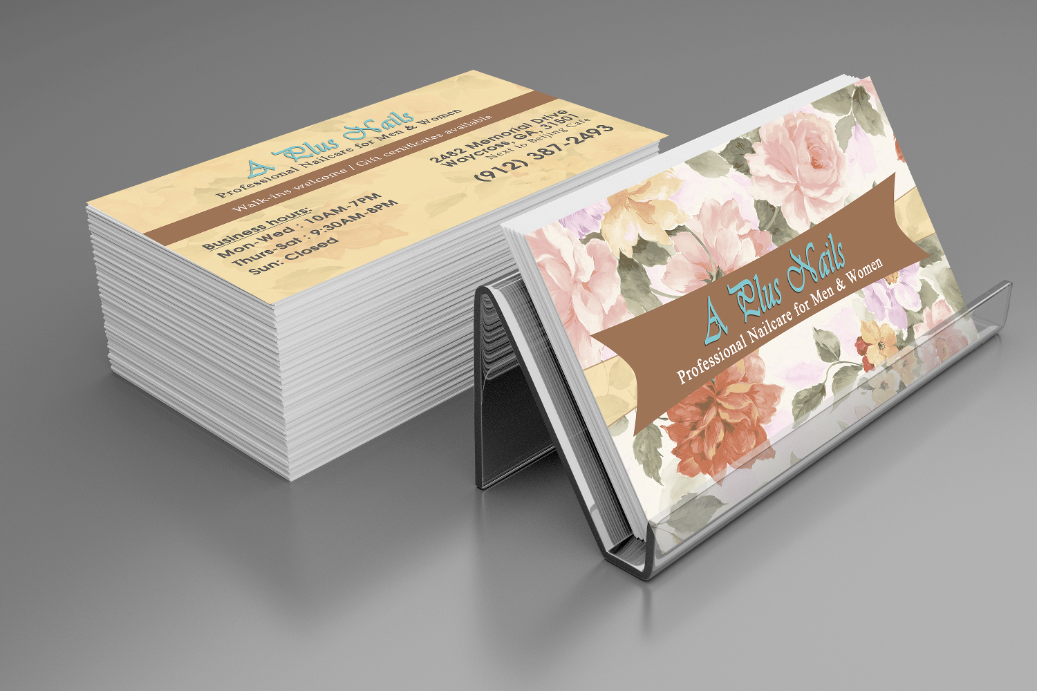 A Plus Nail Business Card