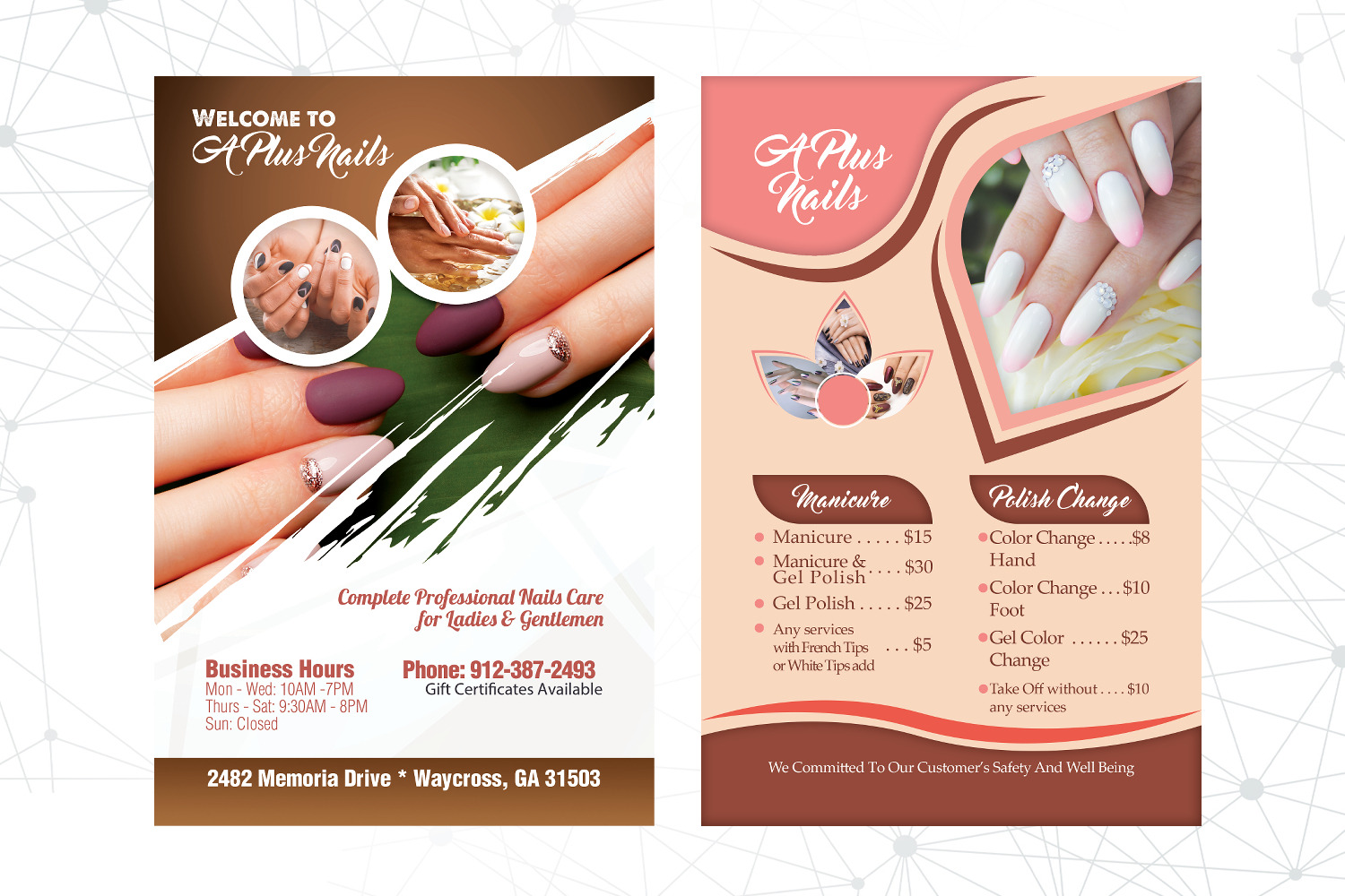 A Plus Nail Menu Book