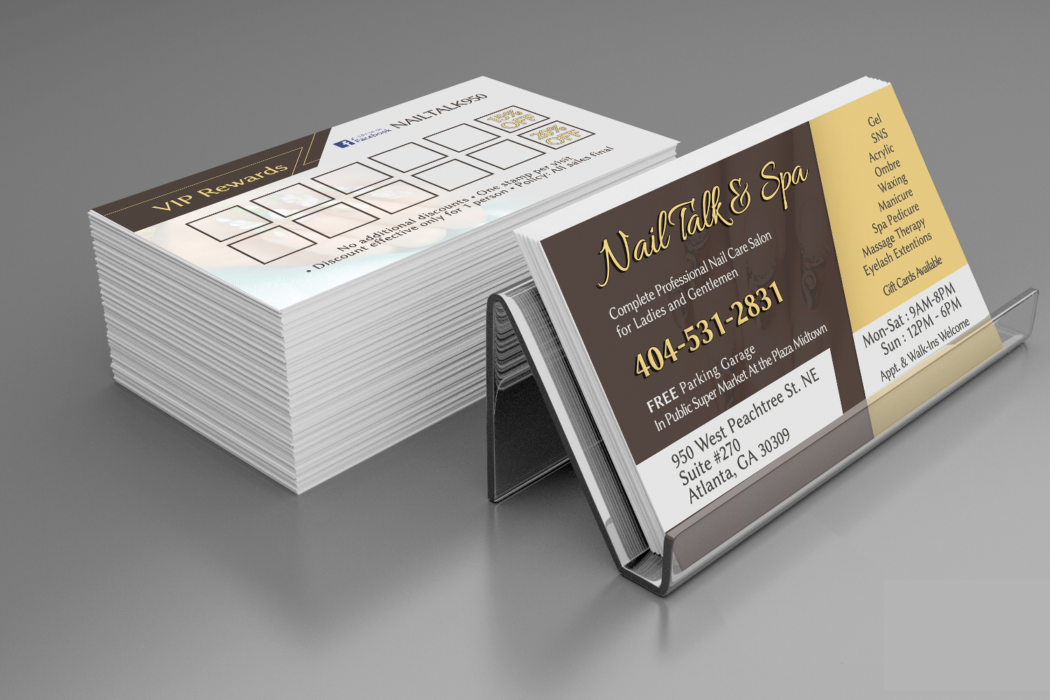 Nail Talk & Spa Business Card